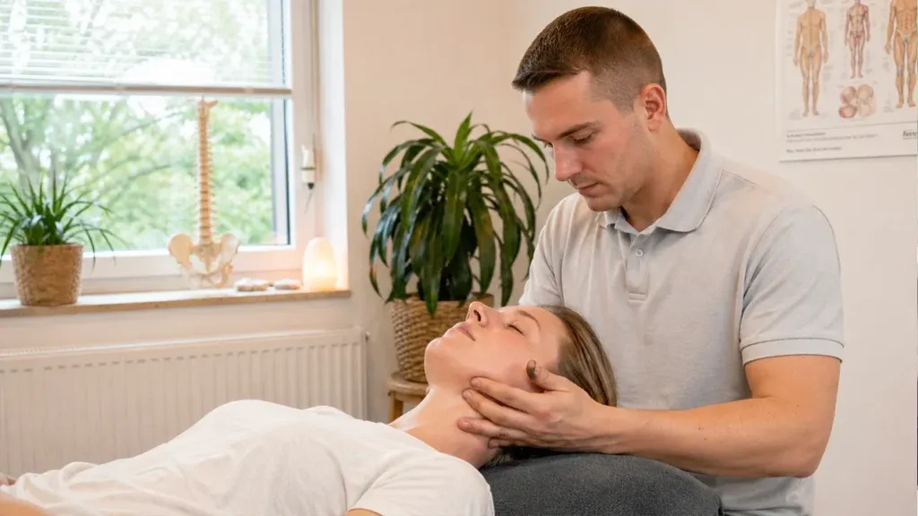 Osteopathische Behandlung im Kiefer- und Nackenbereich